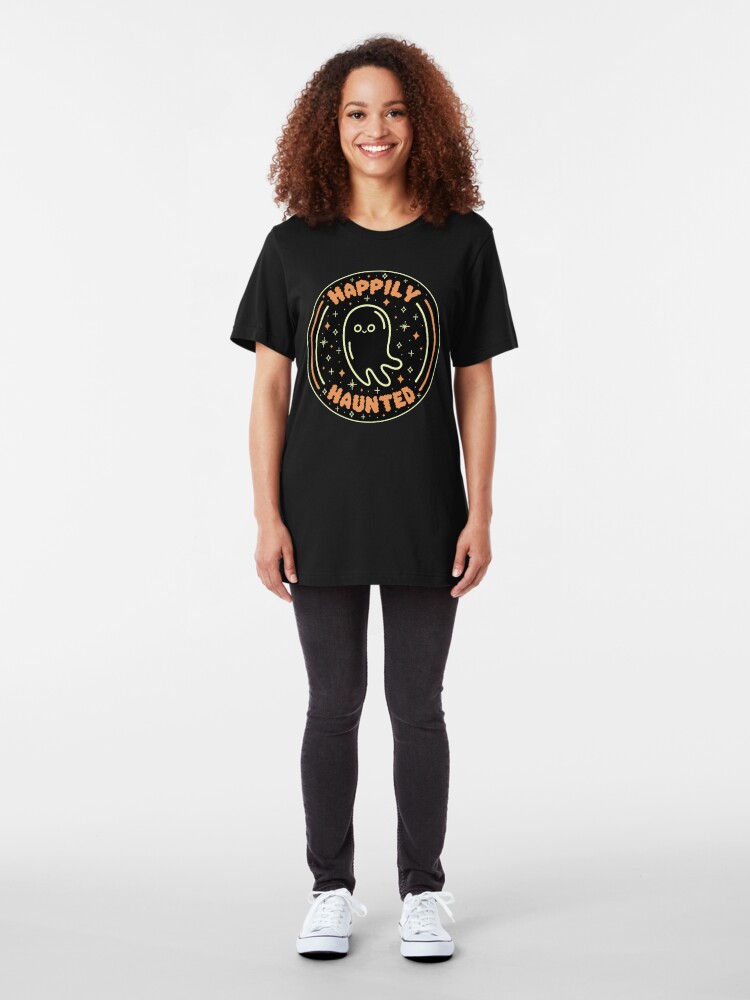 Alternate view of Happily Haunted Slim Fit T-Shirt