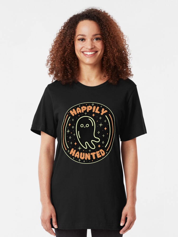 Alternate view of Happily Haunted Slim Fit T-Shirt
