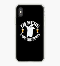 Funny Halloween Ghost I'm Just Here For The Boos. Beer Lover Gift iPhone Case