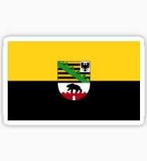 Flag of Saxony-Anhalt Germany Sticker
