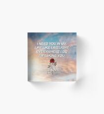 Why Don't We Acrylic Block