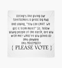 Vote, dude! Scarf