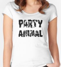 Party Animal Women's Fitted Scoop T-Shirt