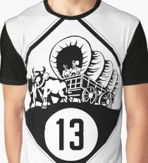 Nebraska State Highway N-13 (1926) | United States Highway Shield Sign Sticker Graphic T-Shirt
