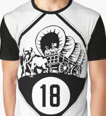 Nebraska State Highway N-18 (1926) | United States Highway Shield Sign Sticker Graphic T-Shirt