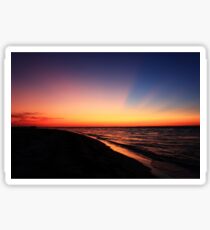 walking the beach at sunrise. Sticker