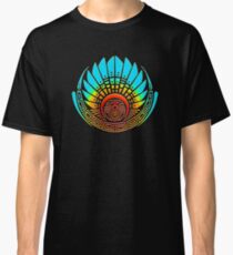 Mayan mask, crop circle, Quetzalcoatl Classic T-Shirt