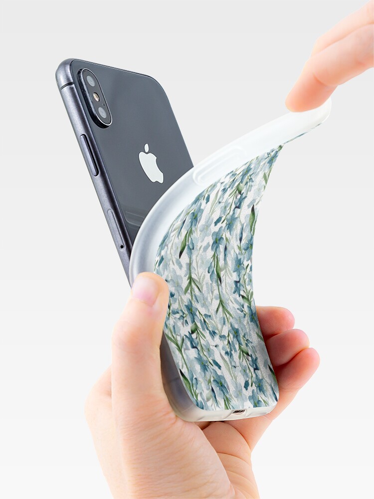 Alternate view of Blue branches iPhone Case & Cover