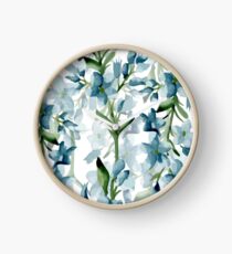 Blue branches Clock