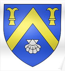 French France Coat of Arms 17248 Blason Laroquebrou Poster