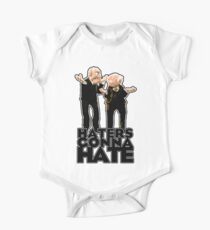 Statler and Waldorf - Haters Gonna Hate Short Sleeve Baby One-Piece