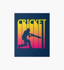 Retro 1980s Cricket Art Board