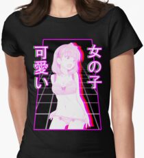 Aesthetic Japanese Girl 22 v2 Women's Fitted T-Shirt