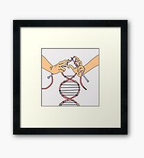 Knitting Together Life (DNA) Framed Print