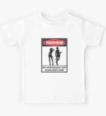 Warning May Spontaneously Start Talking About Anime - Funny Animes Gift Kids Tee