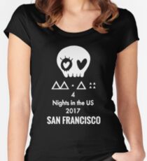 B1A4 FOUR NIGHTS IN THE US 2017 TOUR - SAN FRANCISCO Women's Fitted Scoop T-Shirt