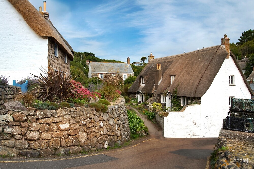 Cadgwith Cove Cottages By Eddiej Redbubble