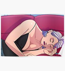 Little Red Couch Poster
