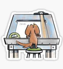 Potato, the Architect Puppy Sticker