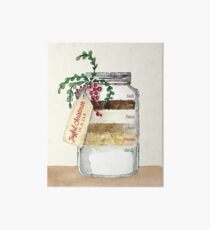 Recipe for a joyful Christmas in a Jar Art Board