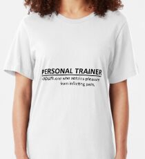 Personal Trainer Shirt Workout Workout Noun Tee Slim Fit T-Shirt