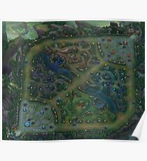 League Of Legends - Summoner's Rift Map 6K Poster