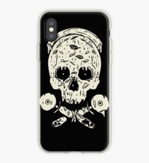 Grim Reaper Skeleton Pizza iPhone Case