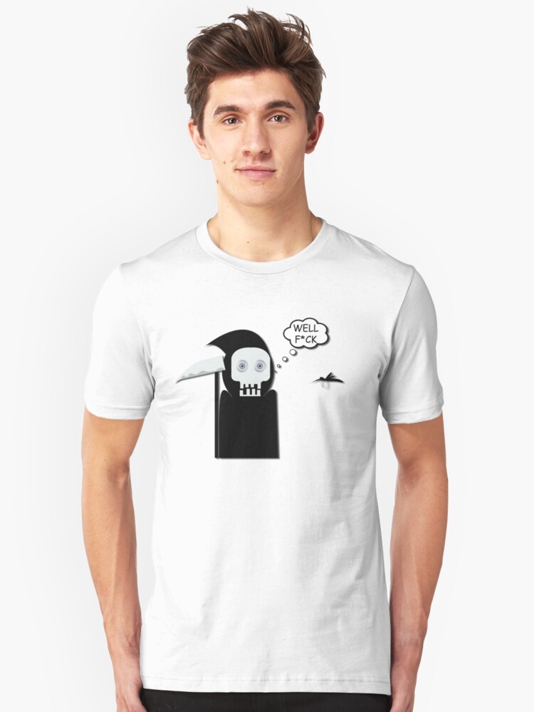 Grim Reaper Scared Of Mosquito Gift Idea T Shirt By Jamesandluis
