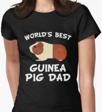 World's Best Guinea Pig Dad T-shirt col V femme