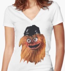 Gritty (Face) Women's Fitted V-Neck T-Shirt
