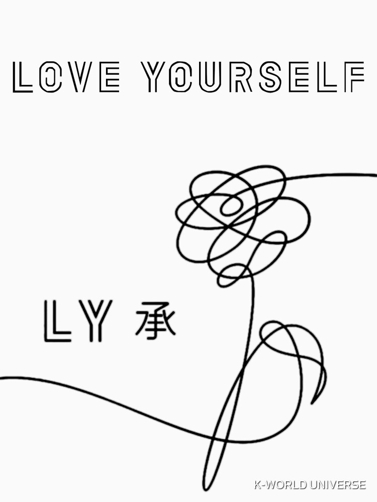 bts love yourself black t shirt