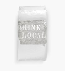 Drink local Iowa craft beer design Duvet Cover