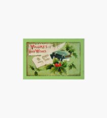 Volumes of Good Wishes for Christmas Art Board