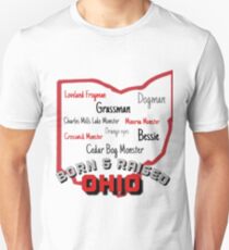 Ohio Cryptids - Born & Raised Unisex T-Shirt