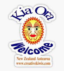 Kia Ora, New Zealand, Aotearoa Sticker