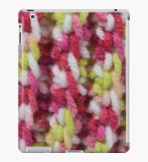 Pink and Green Crochet Stitches iPad Case/Skin