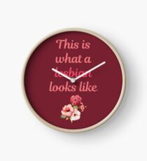 This Is What A Lesbian Looks Like Clock