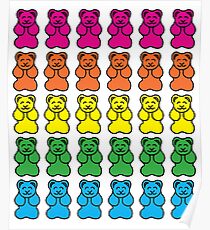 Gummy Bear Rainbow Poster