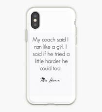 Feministisches Zitat Mia Hamm iPhone-Hülle & Cover