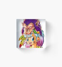 Bulma Saiyan Warrior Acrylic Block