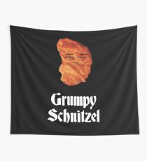 Grumpy Schnitzel Oktoberfest T-Shirt - Funny Bavarian Tee Wall Tapestry