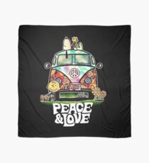 snoopy peace love Scarf
