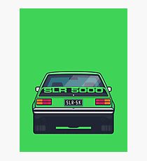 SLR 5000 Car - Rear Green Photographic Print