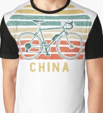 Vintage Retro Bike China Cyclist Graphic T-Shirt