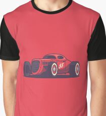 Vintage Hot Rod Classic Street Racer - Red Graphic T-Shirt