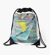 Lemon Water Drawstring Bag
