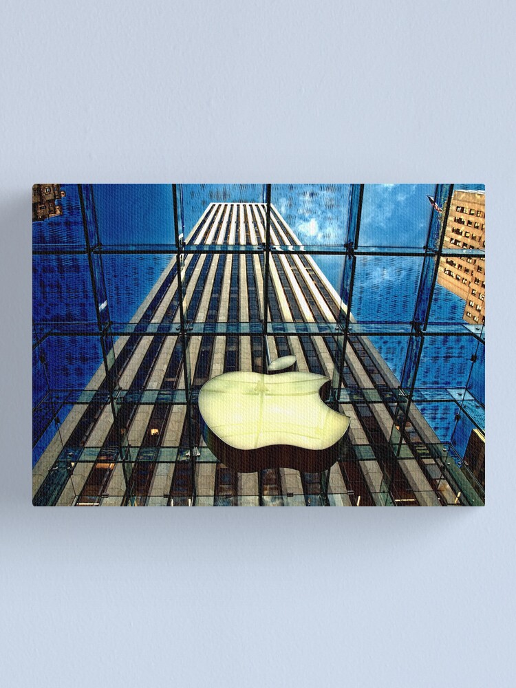 Alternate view of View from the Apple store, NYC Canvas Print