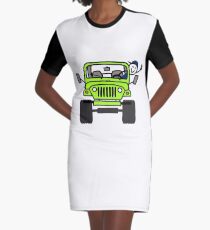 Jeep Wave (Lime) Grün - Junge T-Shirt Kleid