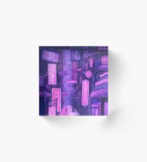 Neon lights Acrylic Block
