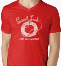 Sand Lake Life Line Men's V-Neck T-Shirt